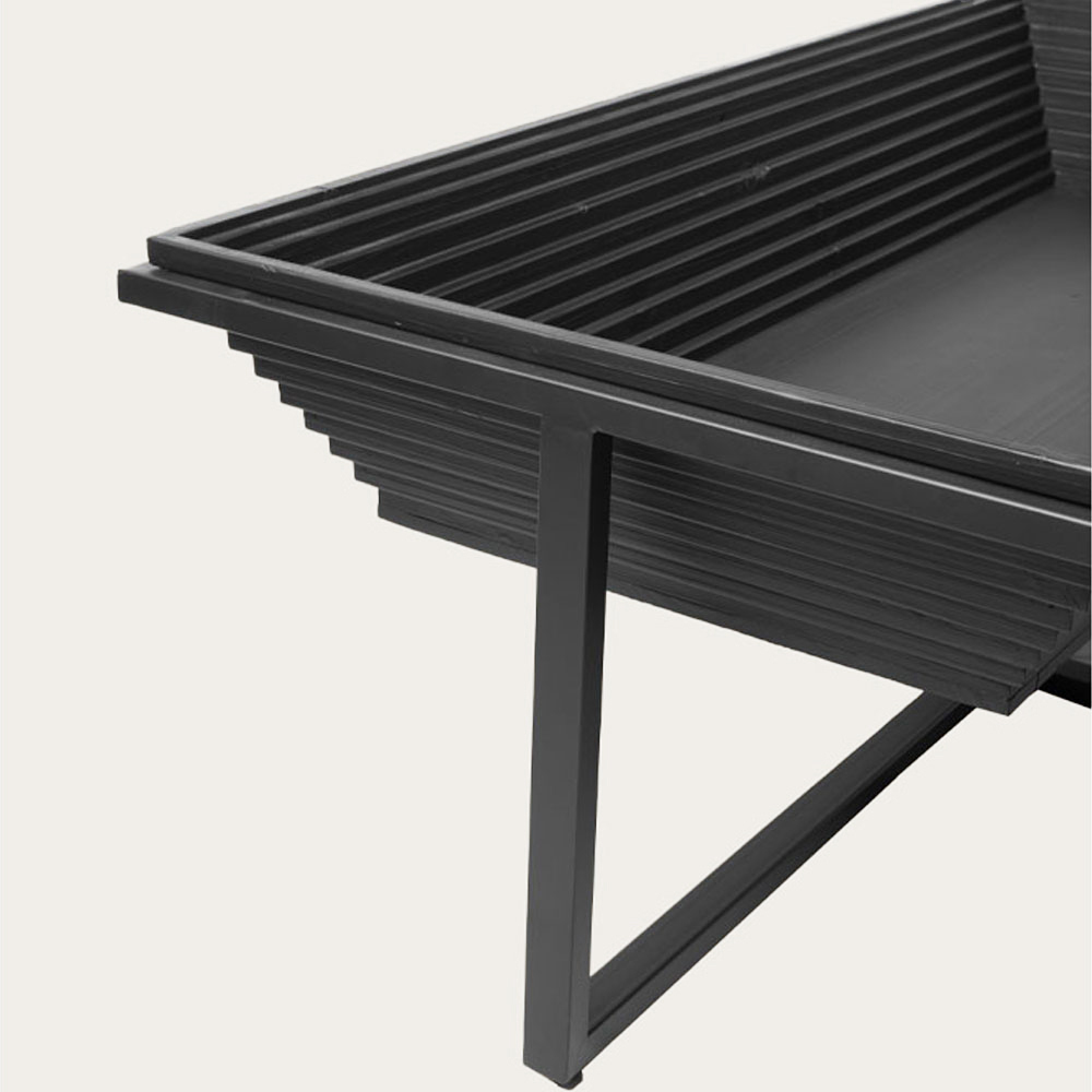 CHEOPS COFFEE TABLE ΜΑΥΡΟ 120x60x42cm - Image 4