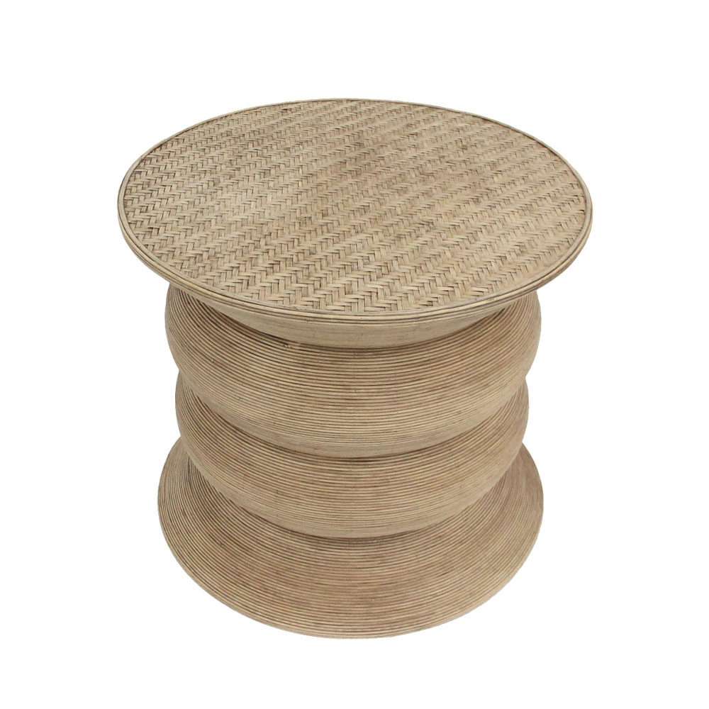 RIBBONS SIDE TABLE ΦΥΣΙΚΟ 59x59x53