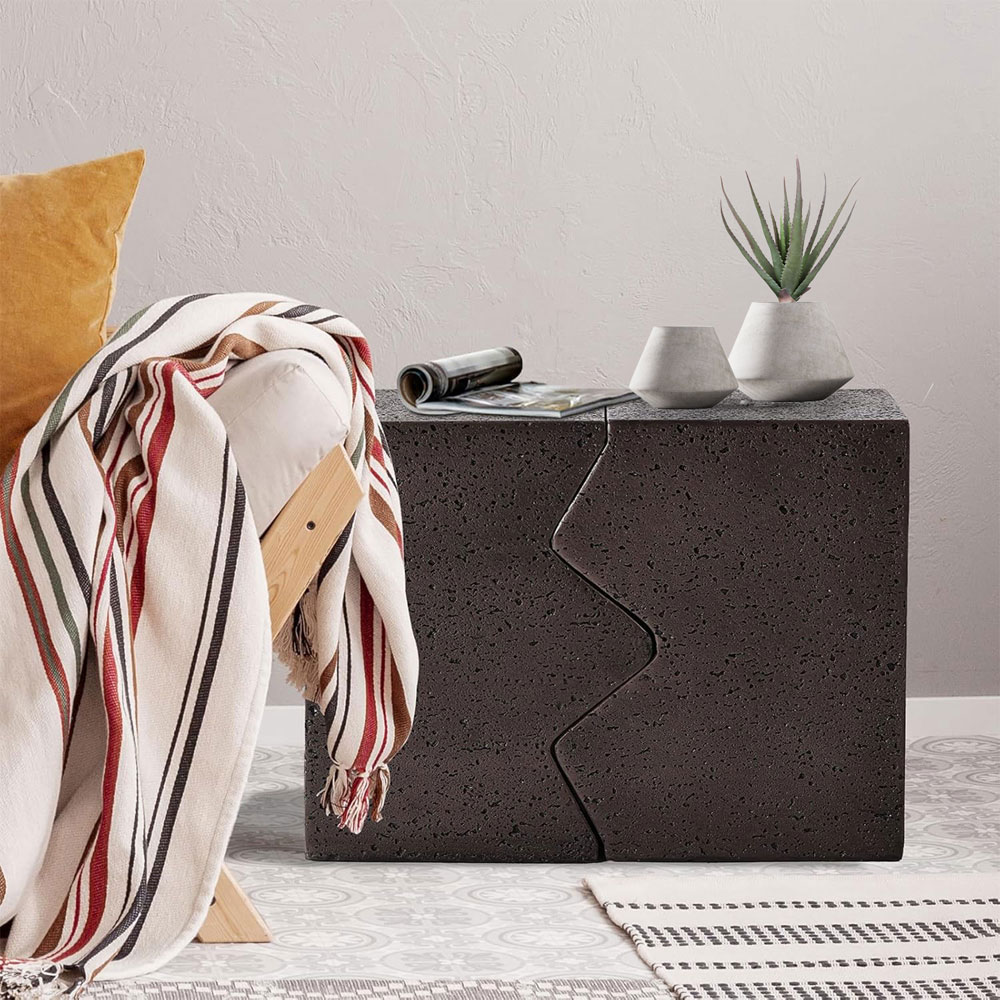 ABRACO SIDE TABLE SET 2ΤΕΜ MOCCA 60x30x46 - Image 2