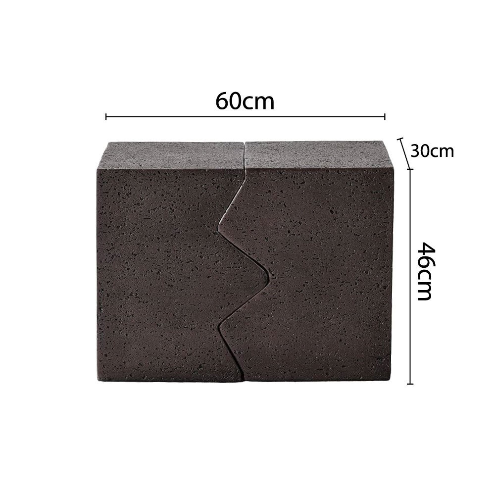 ABRACO SIDE TABLE SET 2ΤΕΜ MOCCA 60x30x46 - Image 3