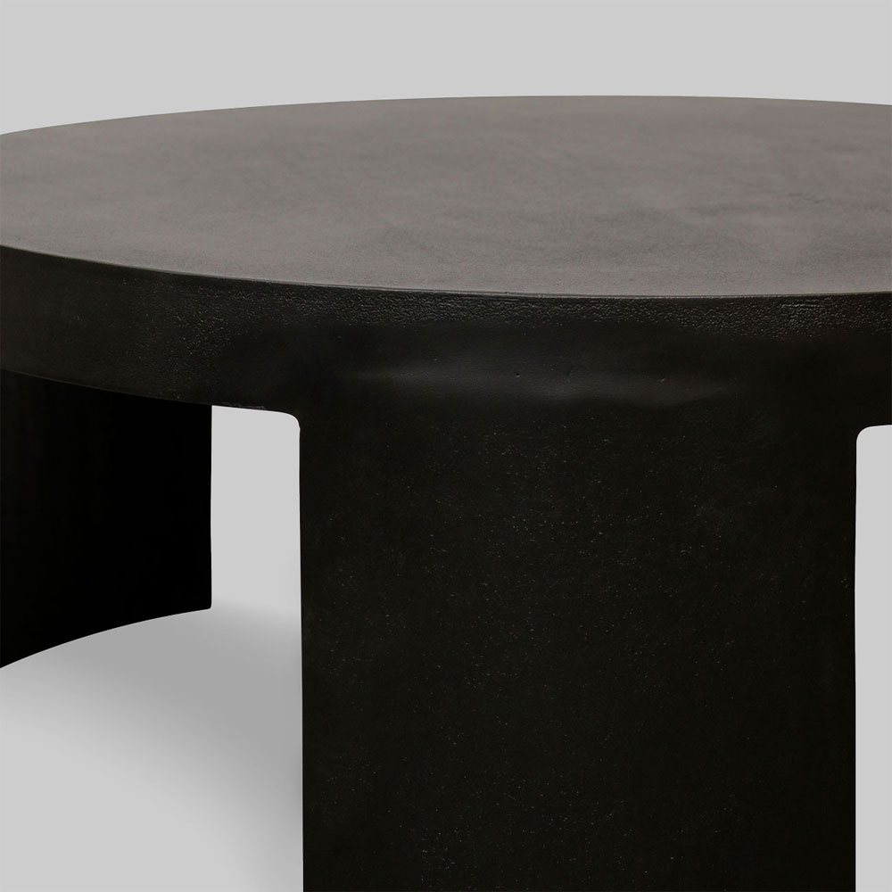 VOLCANO COFFEE TABLE ΜΑΥΡΟ 65x65x42cm - Image 2