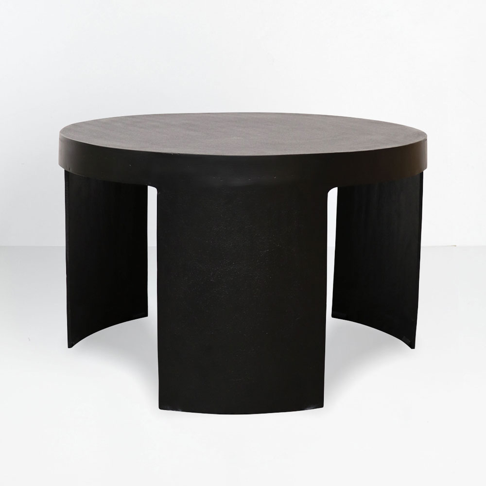 VOLCANO COFFEE TABLE ΜΑΥΡΟ 65x65x42cm - Image 3
