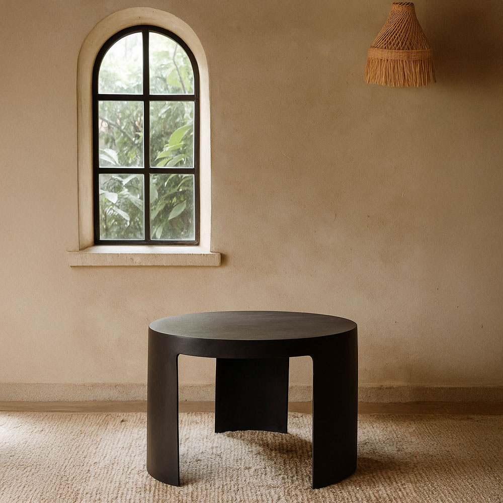 VOLCANO COFFEE TABLE ΜΑΥΡΟ 65x65x42cm - Image 4