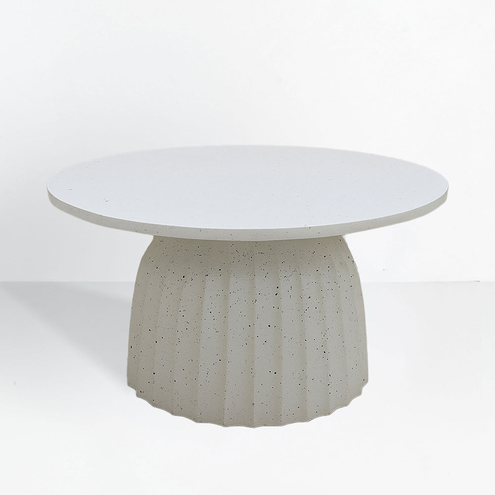TOLEDO COFFEE TABLE ΛΕΥΚΟ ΜΕ PATTERN 60x60x38cm - Image 2