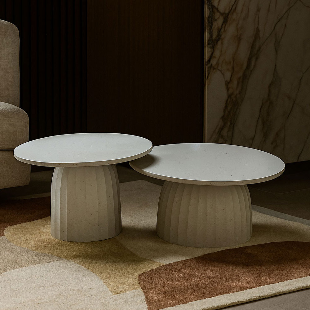 TOLEDO COFFEE TABLE ΛΕΥΚΟ ΜΕ PATTERN 60x60x38cm - Image 3