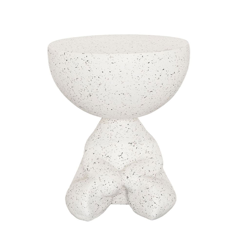 BEAR SIDE TABLE TERRAZZO 38x38x43