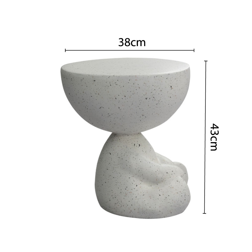 BEAR SIDE TABLE TERRAZZO 38x38x43 - Image 5