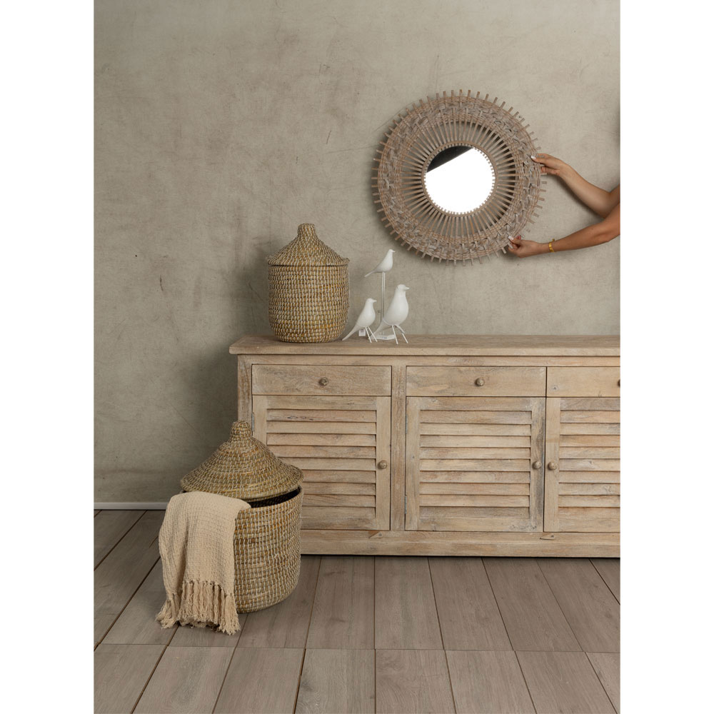 GRILLIES ΜΠΟΥΦΕΣ ΦΥΣΙΚΟ ANTIQUE 170x40x78 - Image 2