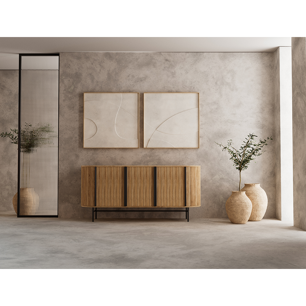 ORGANIC ΜΠΟΥΦΕΣ 3ΠΟΡΤΕΣ ΦΥΣΙΚΟ 164x46x75 - Image 2