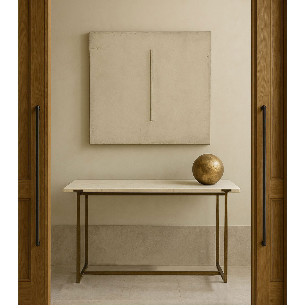 BAKARI ΚΟΝΣΟΛΑ ΛΕΥΚΟ 122x41x79 - Image 2