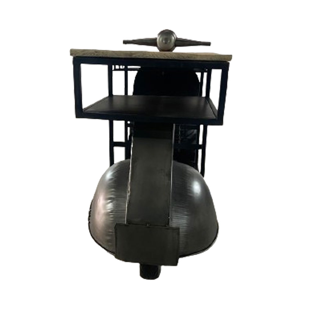 SCOOTER ΚΟΝΣΟΛΑ BAR GUNMETAL ΦΥΣΙΚΟ 183x51x102 - Image 3