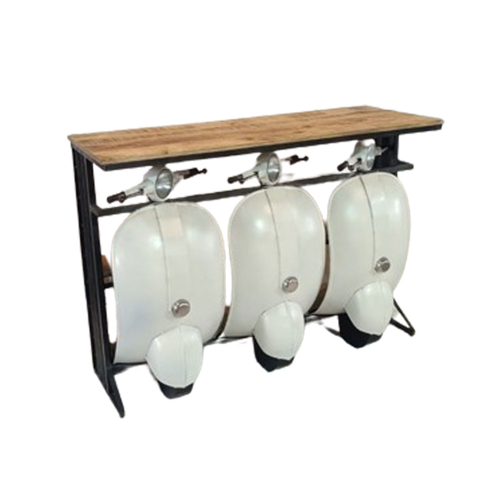 VESPA ΚΟΝΣΟΛΑ CREAM ΛΕΥΚΟ ΦΥΣΙΚΟ 138x52x100 - Image 2