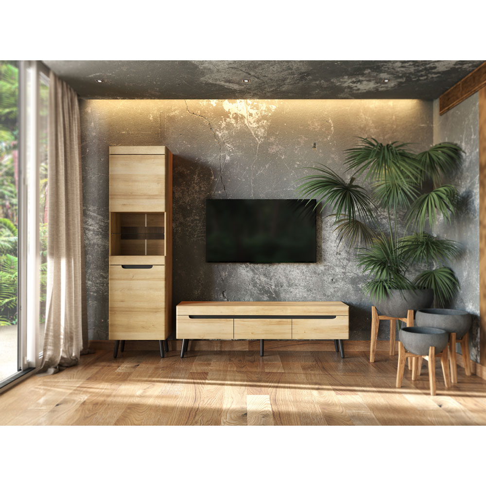 GRIF TV STAND ΦΥΣΙΚΟ 160x40x50 - Image 2