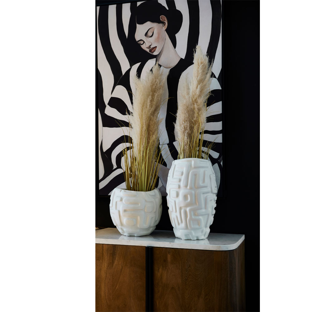 TERRA NOVA ΜΠΟΥΦΕΣ 4ΠΟΡΤΕΣ ΚΑΡΥΔΙ ΛΕΥΚΟ ΜΑΡΜΑΡΟ 180x40x76 - Image 3