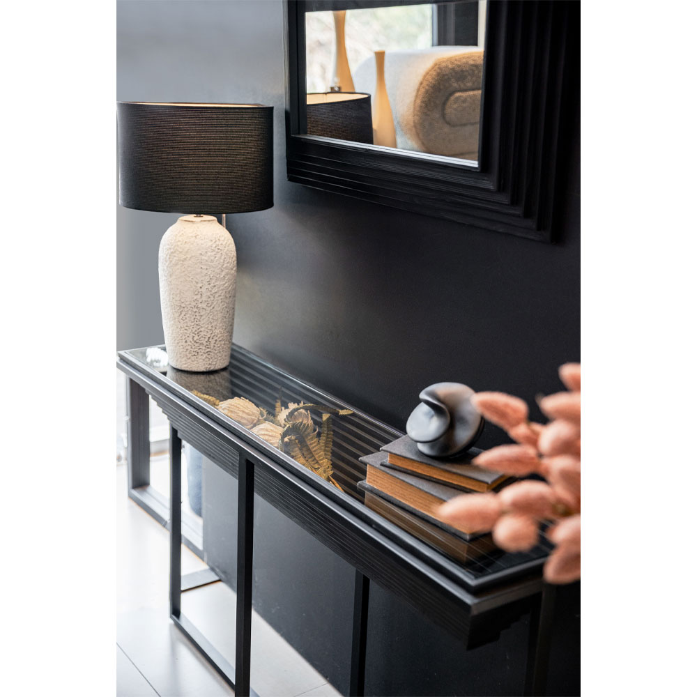 CHEOPS ΚΟΝΣΟΛΑ ΜΑΥΡΟ 134x32x82cm - Image 2