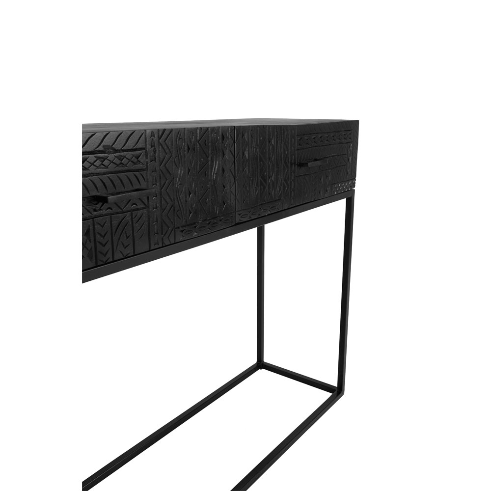 AZTEC ΚΟΝΣΟΛΑ 2ΣΥΡΤΑΡΙΑ ΜΑΥΡΟ 120x35x90 - Image 3