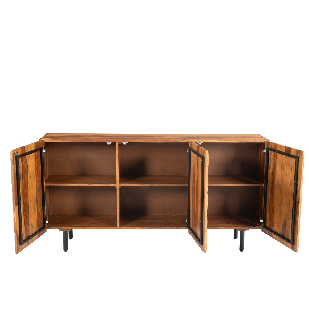 CHOCOLAT ΜΠΟΥΦΕΣ 3ΠΟΡΤΕΣ ΚΑΡΥΔΙ 162x42x80 - Image 4