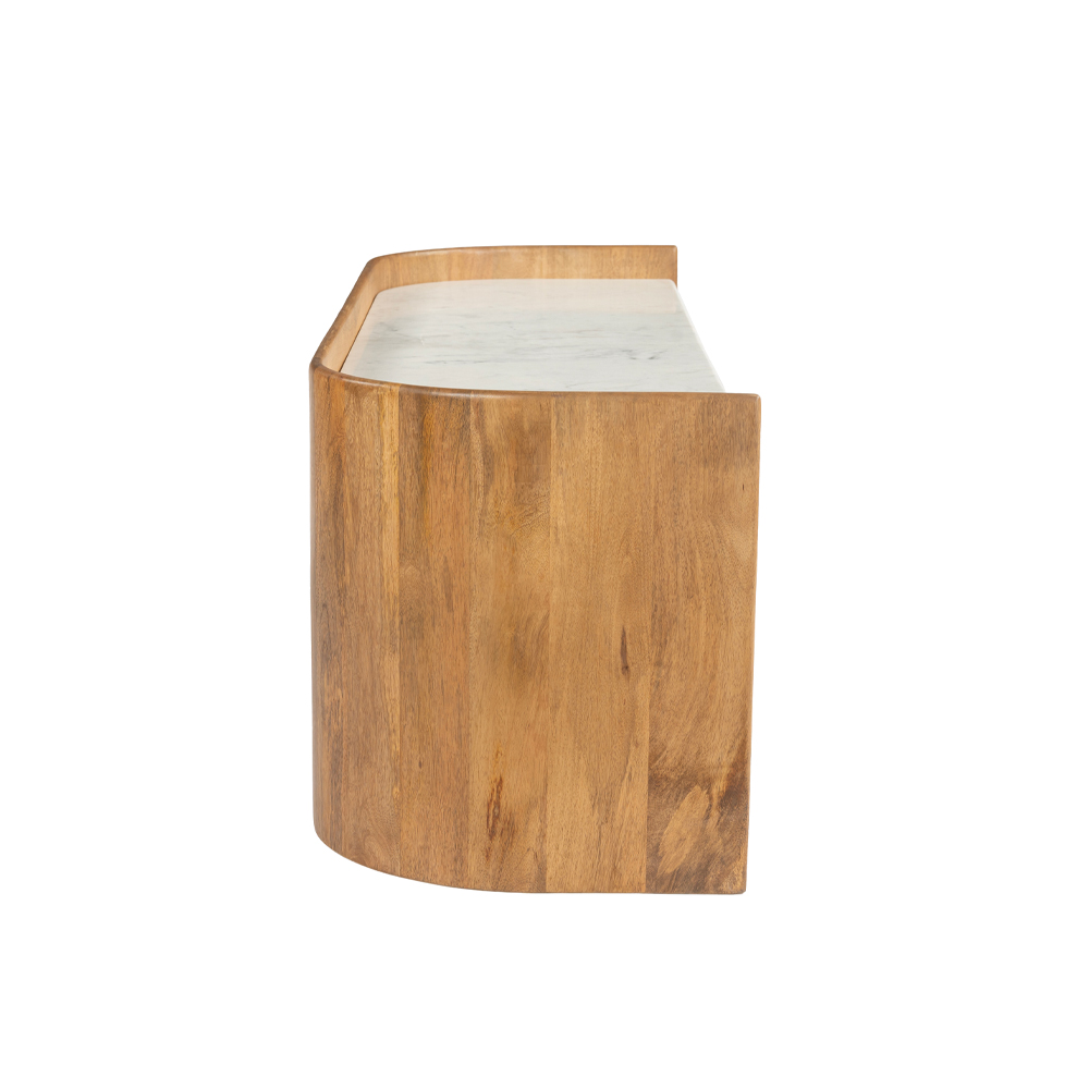 ORGANIC BITTER TV STAND 2ΠΟΡΤΕΣ ΚΑΡΥΔΙ ΛΕΥΚΟ 147x45x50 - Image 4