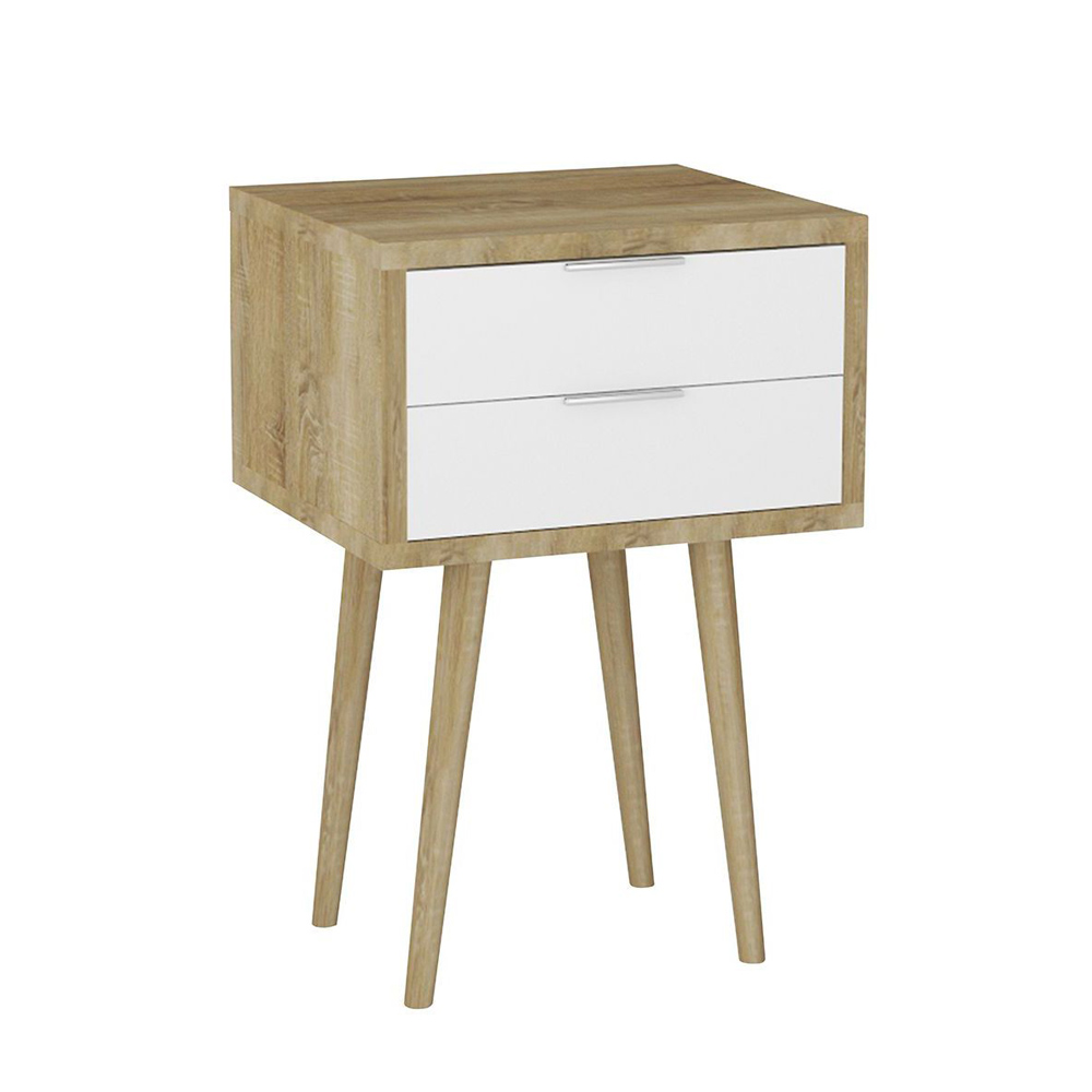 SCANDI ΚΟΜΟΔΙΝΟ 2ΣΥΡΤΑΡΙΑ SONOMA ΛΕΥΚΟ 40x35x61