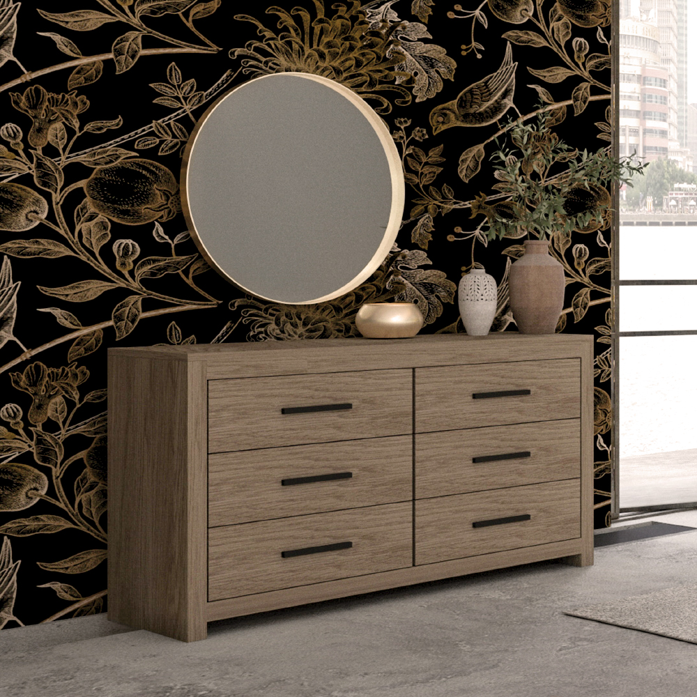 DODO ΣΥΡΤΑΡΙΕΡΑ OAK ΣΚΟΥΡΟ 132x45x75 - Image 3