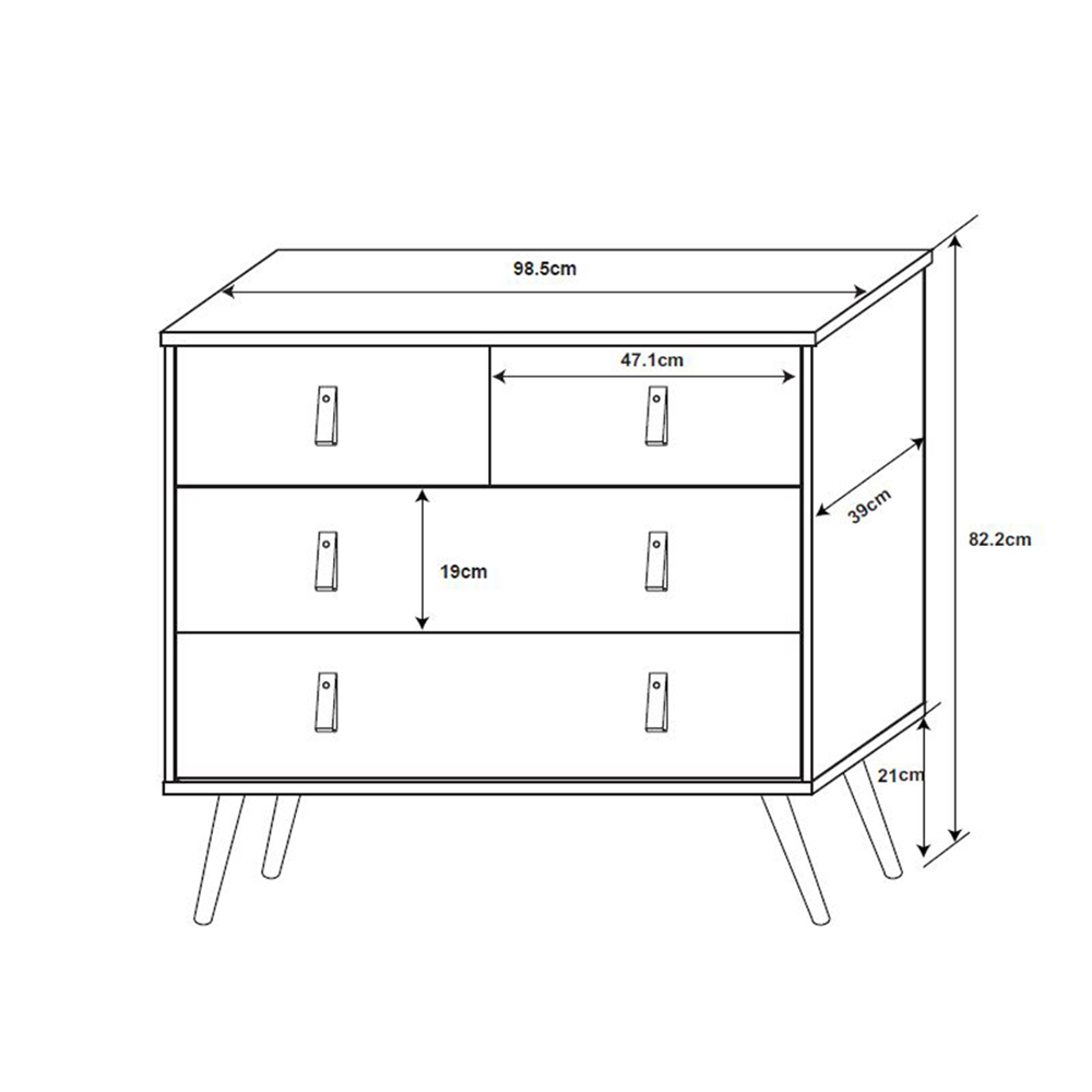 OMNIA ΣΥΡΤΑΡΙΕΡΑ ΜΑΥΡΟ SONOMA ΜΕ PATTERN 98.5x39x81.5 - Image 5