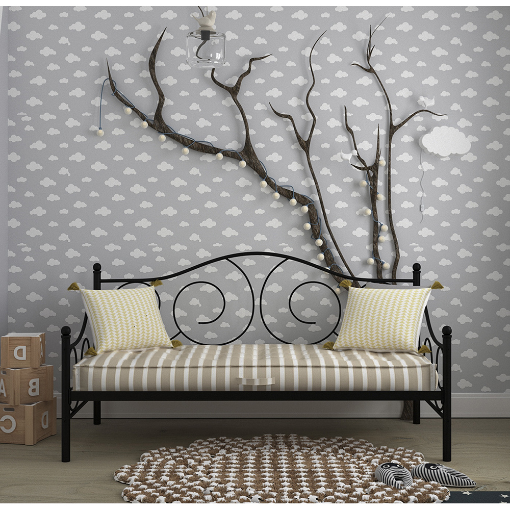 MAROCAIN ΣΤΡΩΜΑ BEIGE ΛΕΥΚΟ 90x200x20 - Image 3