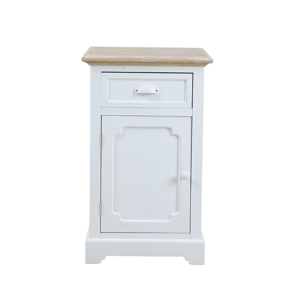 KIMOLOS ΚΟΜΟΔΙΝΟ 1ΠΟΡΤΑ 1ΣΥΡΤΑΡΙ ΛΕΥΚΟ ΦΥΣΙΚΟ 43x35x71 - Image 2