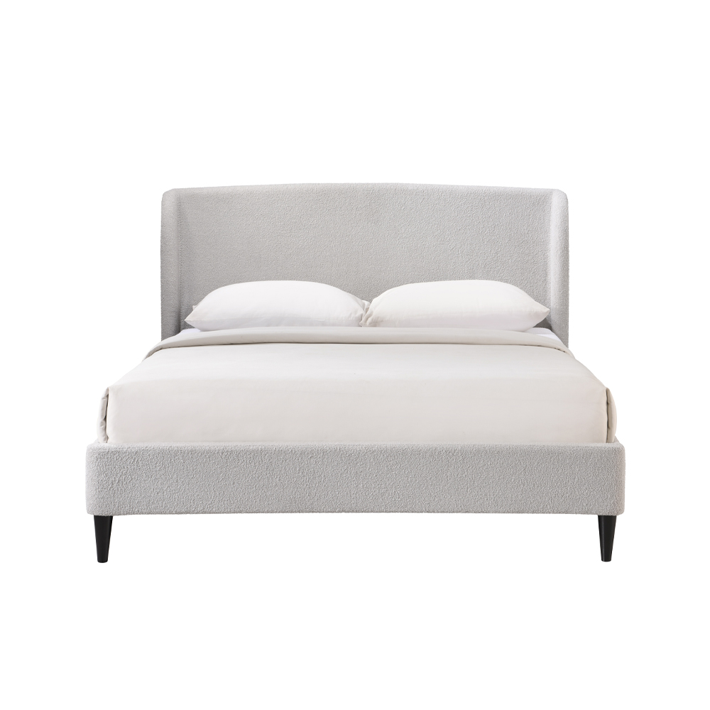 TEDDY ΚΡΕΒΑΤΙ (ΓΙΑ ΣΤΡΩΜΑ 160x200cm) ΓΚΡΙ ΑΝΟΙΧΤΟ 221x171.5x111 - Image 4