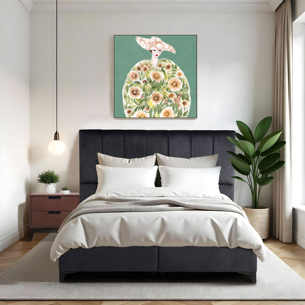 STICKS ΚΡΕΒΑΤΙ ΜΕ ΑΠΟΘΗΚ. ΧΩΡΟ (ΓΙΑ ΣΤΡΩΜΑ 160x200cm) ΓΚΡΙ 26-911 223x166x120 - Image 2