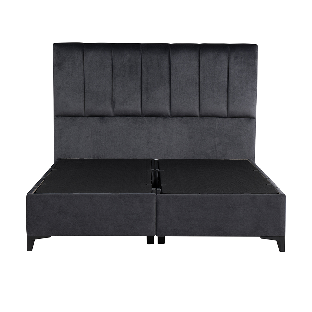 STICKS ΚΡΕΒΑΤΙ ΜΕ ΑΠΟΘΗΚ. ΧΩΡΟ (ΓΙΑ ΣΤΡΩΜΑ 160x200cm) ΓΚΡΙ 26-911 223x166x120 - Image 5