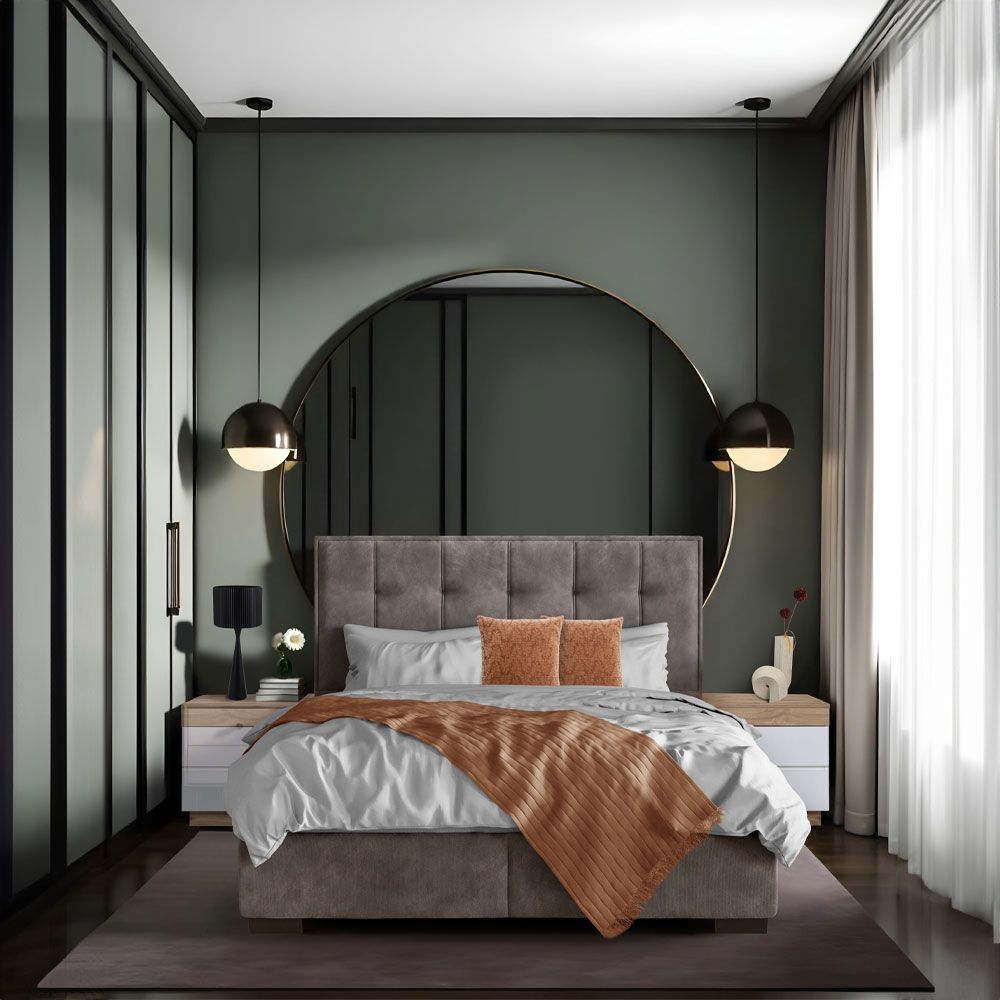 PIANO ΚΡΕΒΑΤΙ ΜΕ ΑΠΟΘΗΚ. ΧΩΡΟ (ΓΙΑ ΣΤΡΩΜΑ 160x200cm) MUSHROOM 05-780 207x160x115 - Image 2