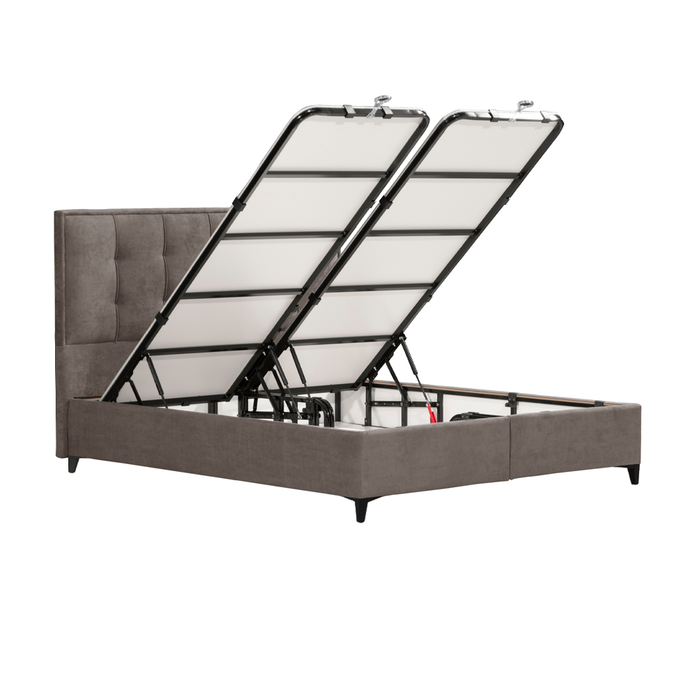 PIANO ΚΡΕΒΑΤΙ ΜΕ ΑΠΟΘΗΚ. ΧΩΡΟ (ΓΙΑ ΣΤΡΩΜΑ 160x200cm) MUSHROOM 05-780 207x160x115 - Image 3