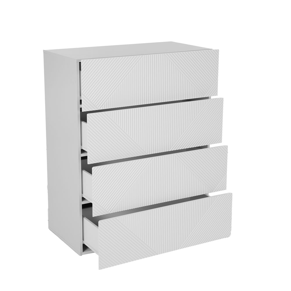 MEZZA LUNA ΣΥΡΤΑΡΙΕΡΑ 4ΣΥΡΤΑΡΙΑ ΛΕΥΚΟ 85x45x107 - Image 3