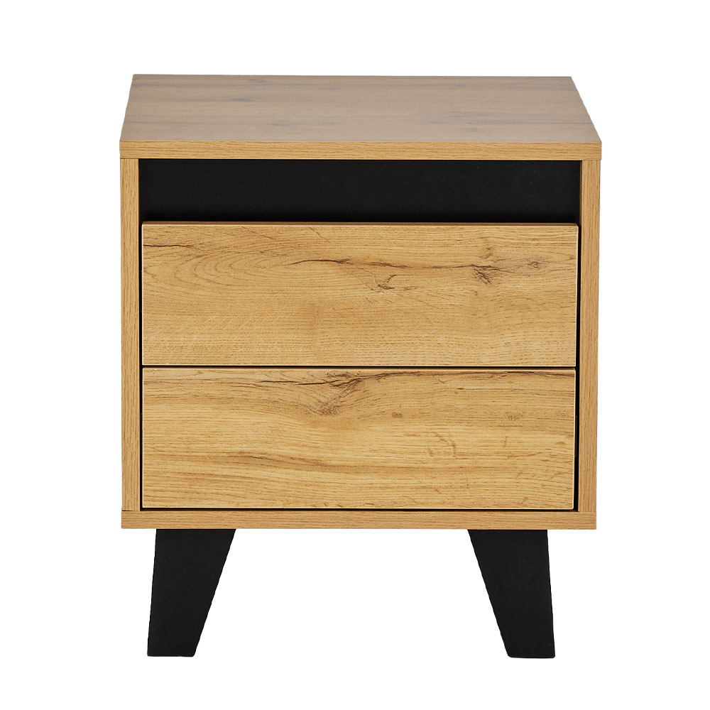 ARABICA ΚΟΜΟΔΙΝΟ 2ΣΥΡΤΑΡΙΑ SONOMA ΜΑΥΡΟ 40x38x45 - Image 2