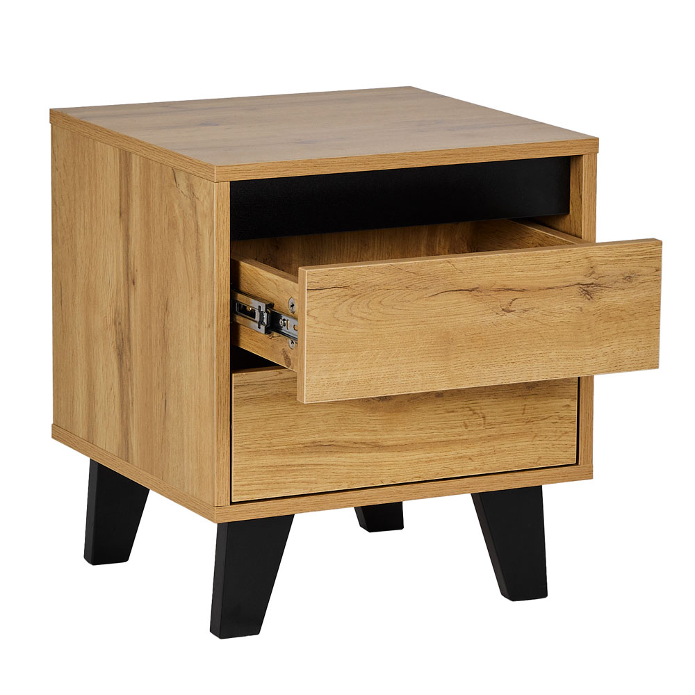 ARABICA ΚΟΜΟΔΙΝΟ 2ΣΥΡΤΑΡΙΑ SONOMA ΜΑΥΡΟ 40x38x45 - Image 3