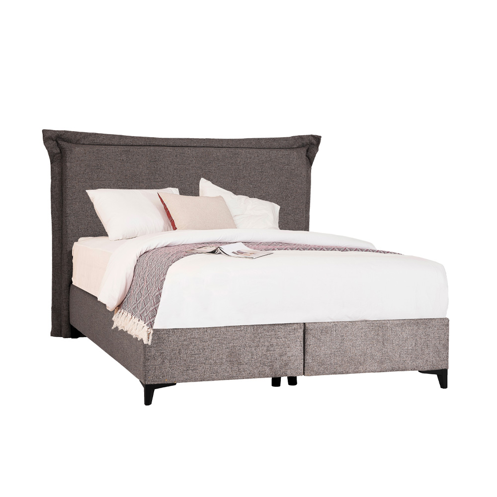 LONGWAVE ΚΡΕΒΑΤΙ ΜΕ ΑΠΟΘΗΚ. ΧΩΡΟ (ΓΙΑ ΣΤΡΩΜΑ 160x200cm) ΓΚΡΙ 34-900 214x180x140