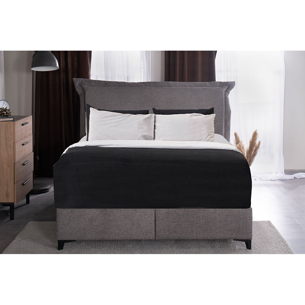 LONGWAVE ΚΡΕΒΑΤΙ ΜΕ ΑΠΟΘΗΚ. ΧΩΡΟ (ΓΙΑ ΣΤΡΩΜΑ 160x200cm) ΓΚΡΙ 34-900 214x180x140 - Image 2