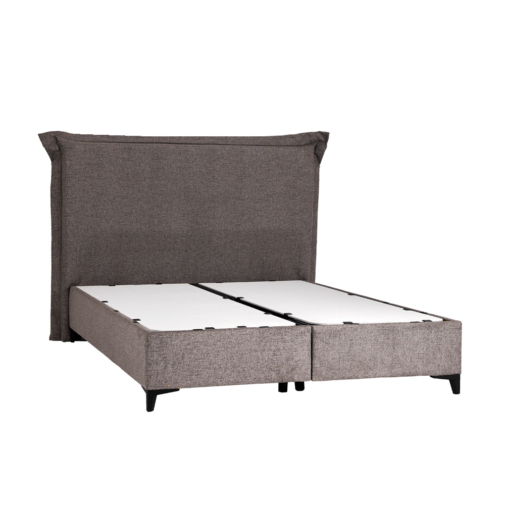 LONGWAVE ΚΡΕΒΑΤΙ ΜΕ ΑΠΟΘΗΚ. ΧΩΡΟ (ΓΙΑ ΣΤΡΩΜΑ 160x200cm) ΓΚΡΙ 34-900 214x180x140 - Image 3