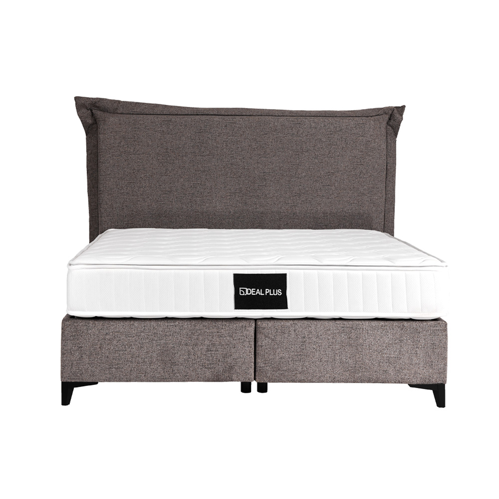 LONGWAVE ΚΡΕΒΑΤΙ ΜΕ ΑΠΟΘΗΚ. ΧΩΡΟ (ΓΙΑ ΣΤΡΩΜΑ 160x200cm) ΓΚΡΙ 34-900 214x180x140 - Image 4