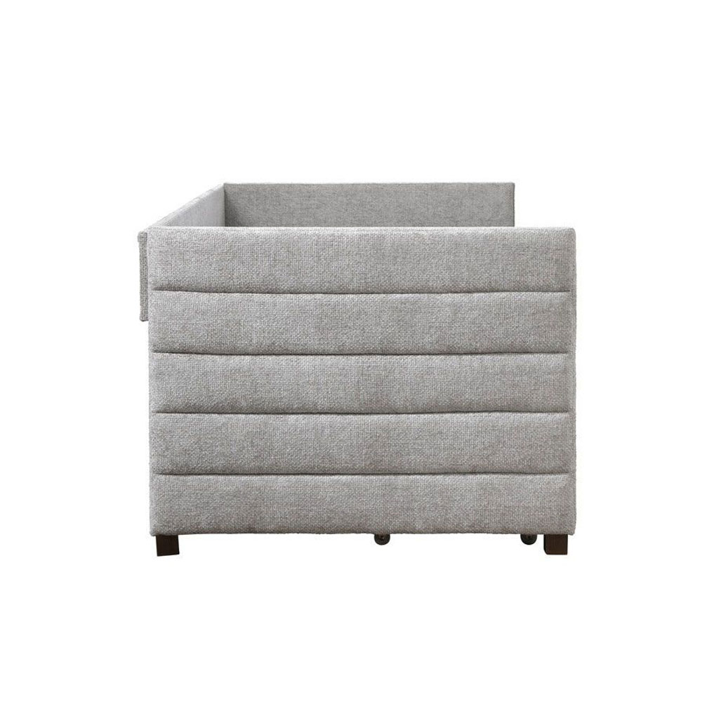 SUENO ΚΑΝΑΠΕΣ ΚΡΕΒΑΤΙ (ΓΙΑ ΣΤΡΩΜΑ 90x190cm) ΓΚΡΙ ΑΝΟΙΧΤΟ 209x99.5x76 - Image 5