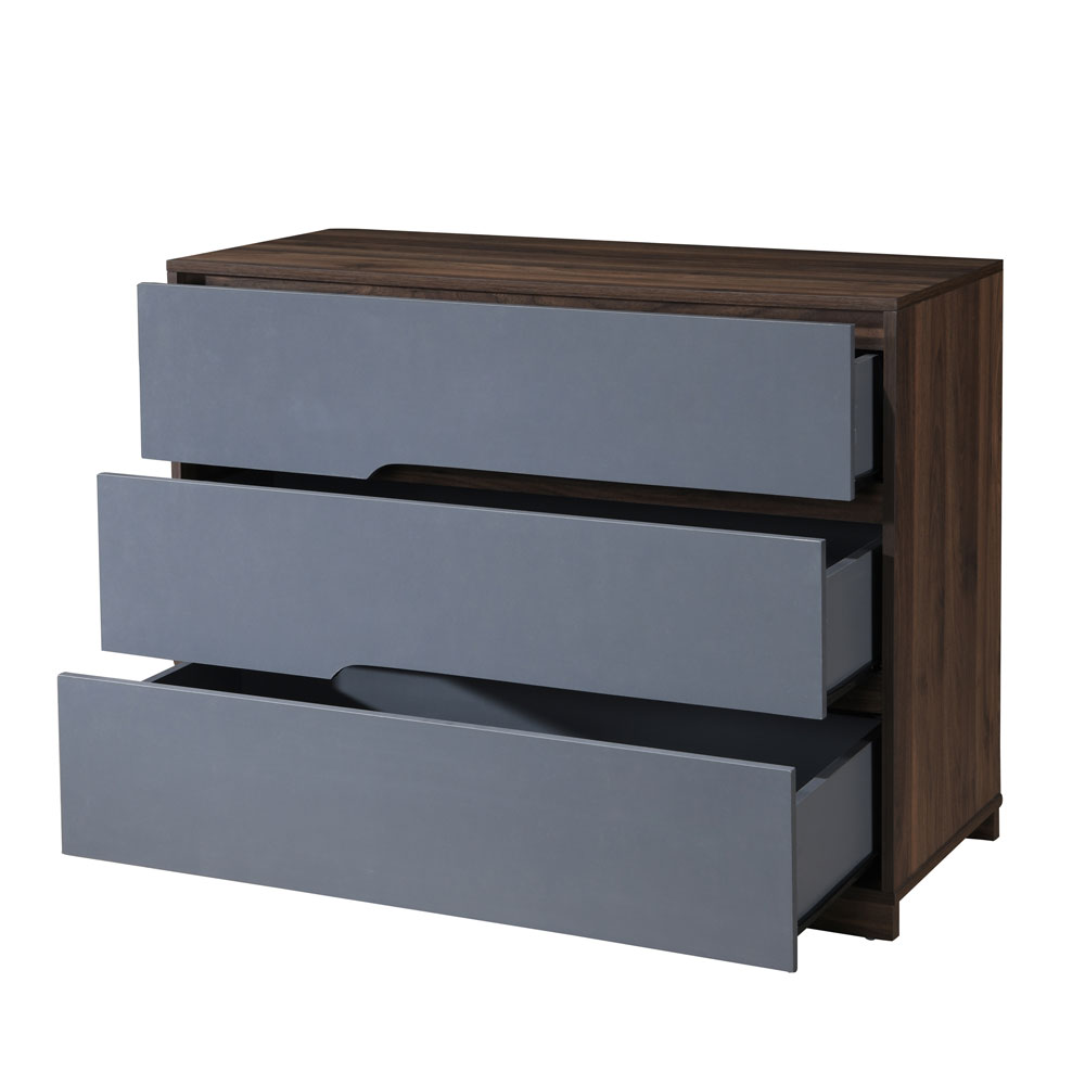 GROOVES ΣΥΡΤΑΡΙΕΡΑ 3ΣΥΡΤΑΡΙΑ ΚΑΡΥΔΙ ΓΚΡΙ 100x45x80 - Image 3