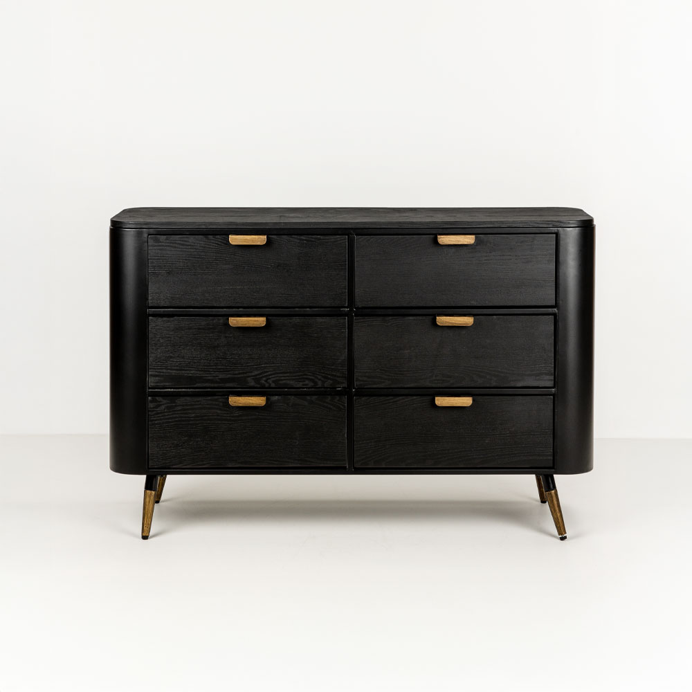 COLOMBO ΣΥΡΤΑΡΙΕΡΑ ΜΑΥΡΟ ΧΡΥΣΟ 118x39x77cm - Image 2