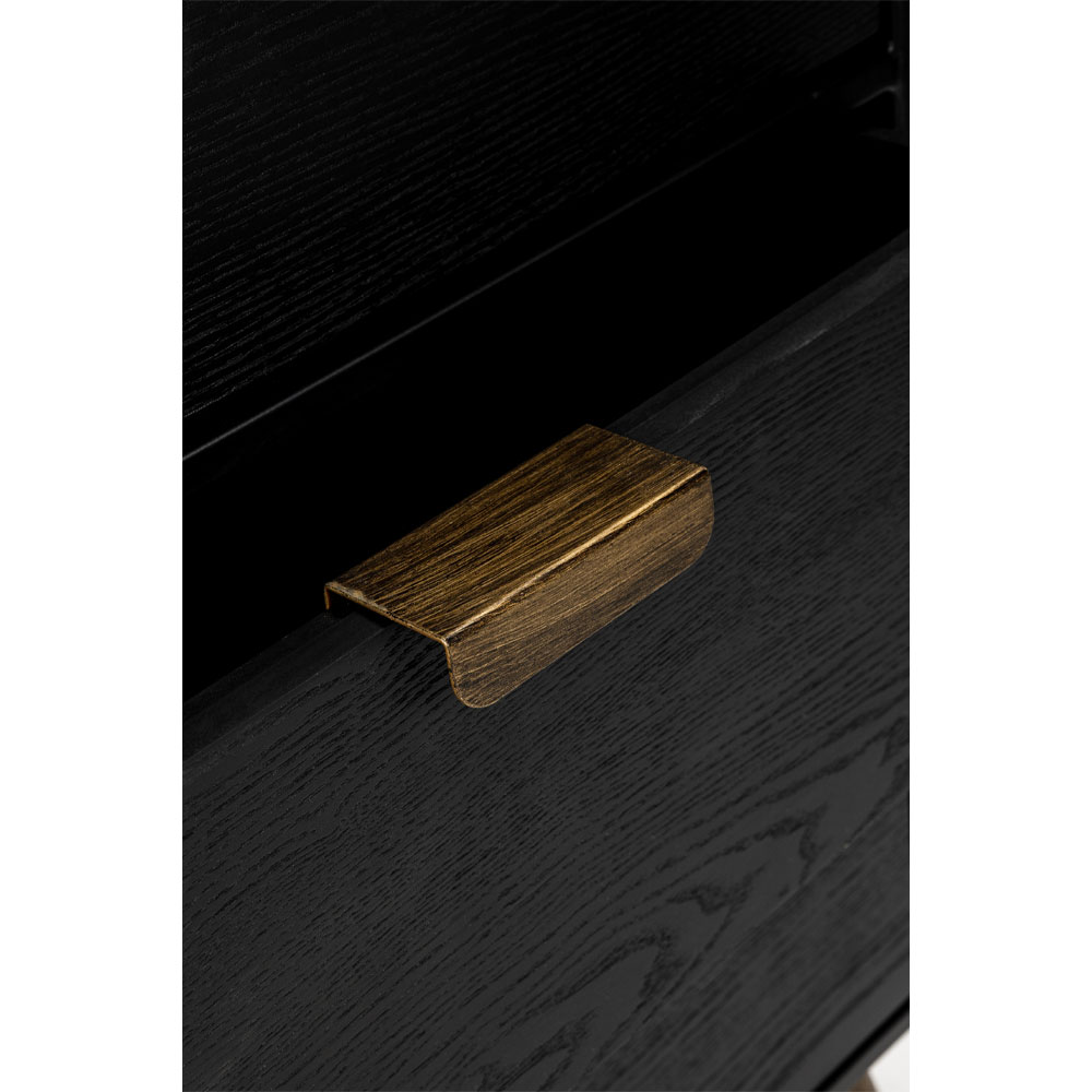 COLOMBO ΣΥΡΤΑΡΙΕΡΑ ΜΑΥΡΟ ΧΡΥΣΟ 118x39x77cm - Image 4