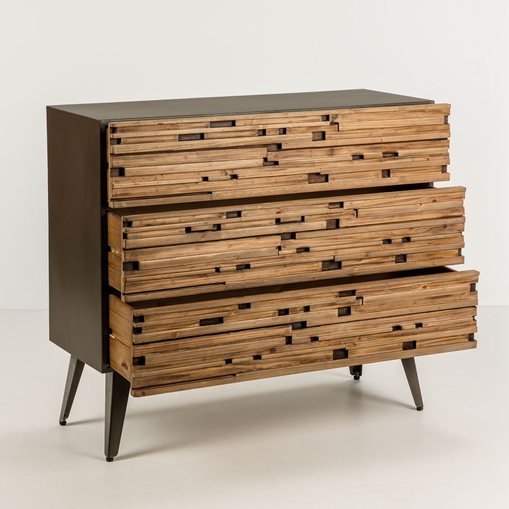 COAST ΣΥΡΤΑΡΙΕΡΑ 3ΣΥΡΤΑΡΙΑ ΜΑΥΡΟ ΦΥΣΙΚΟ 90x37x79cm - Image 3