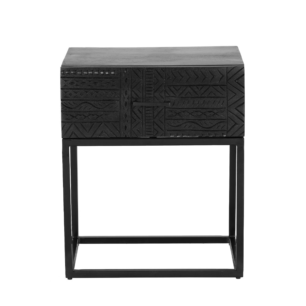 AZTEC ΚΟΜΟΔΙΝΟ 1ΣΥΡΤΑΡΙ ΜΑΥΡΟ 50x35x60 - Image 2