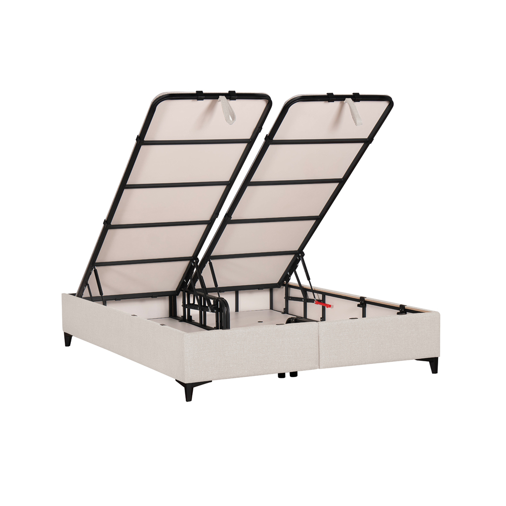 INTERNO ΒΑΣΗ ΜΕ ΑΠΟΘΗΚ.ΧΩΡΟ 160x200cm OFF WHITE 16-950 200x160x34 - Image 3