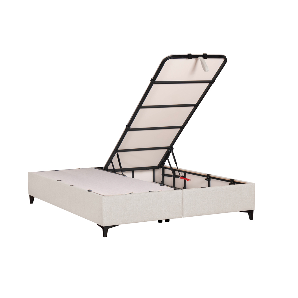 INTERNO ΒΑΣΗ ΜΕ ΑΠΟΘΗΚ.ΧΩΡΟ 160x200cm OFF WHITE 16-950 200x160x34 - Image 4