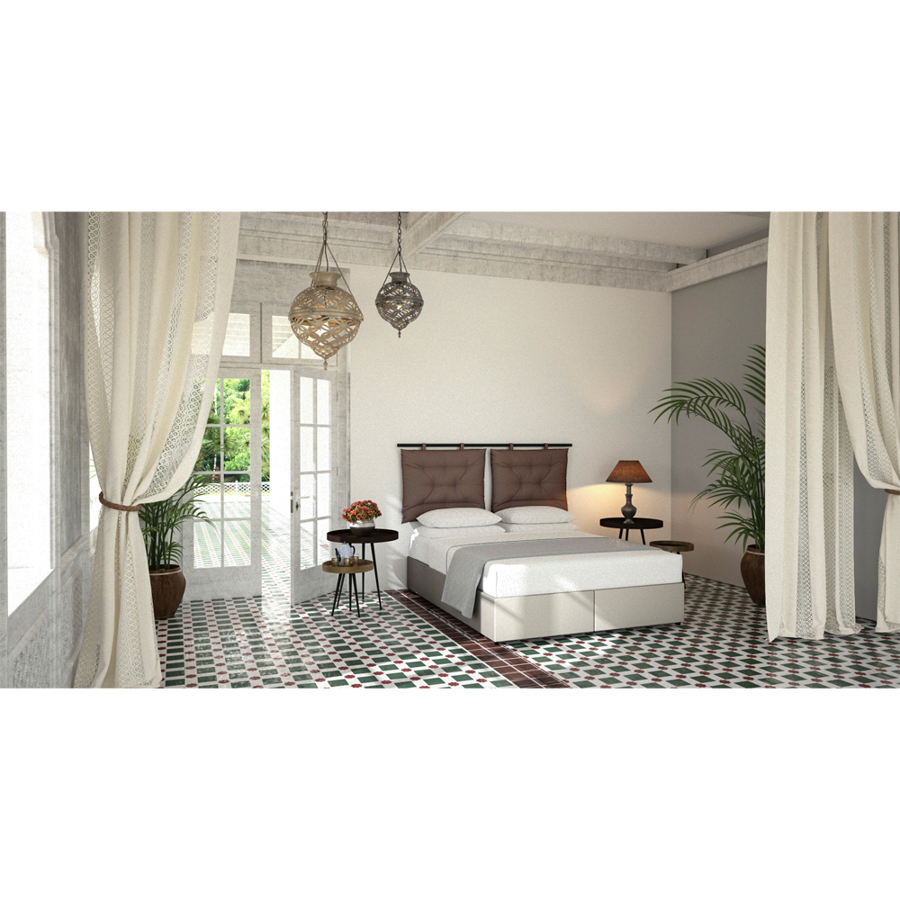 INTERNO ΒΑΣΗ ΜΕ ΑΠΟΘΗΚ.ΧΩΡΟ 160x200cm ΓΚΡΙ ΚΑΦΕ 20-914 200x160x34 - Image 2