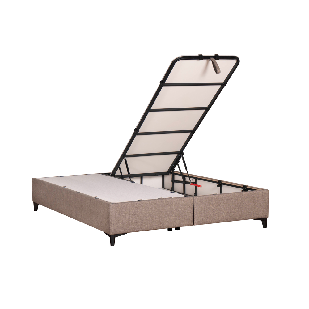 INTERNO ΒΑΣΗ ΜΕ ΑΠΟΘΗΚ.ΧΩΡΟ 160x200cm ΓΚΡΙ ΚΑΦΕ 20-914 200x160x34 - Image 4