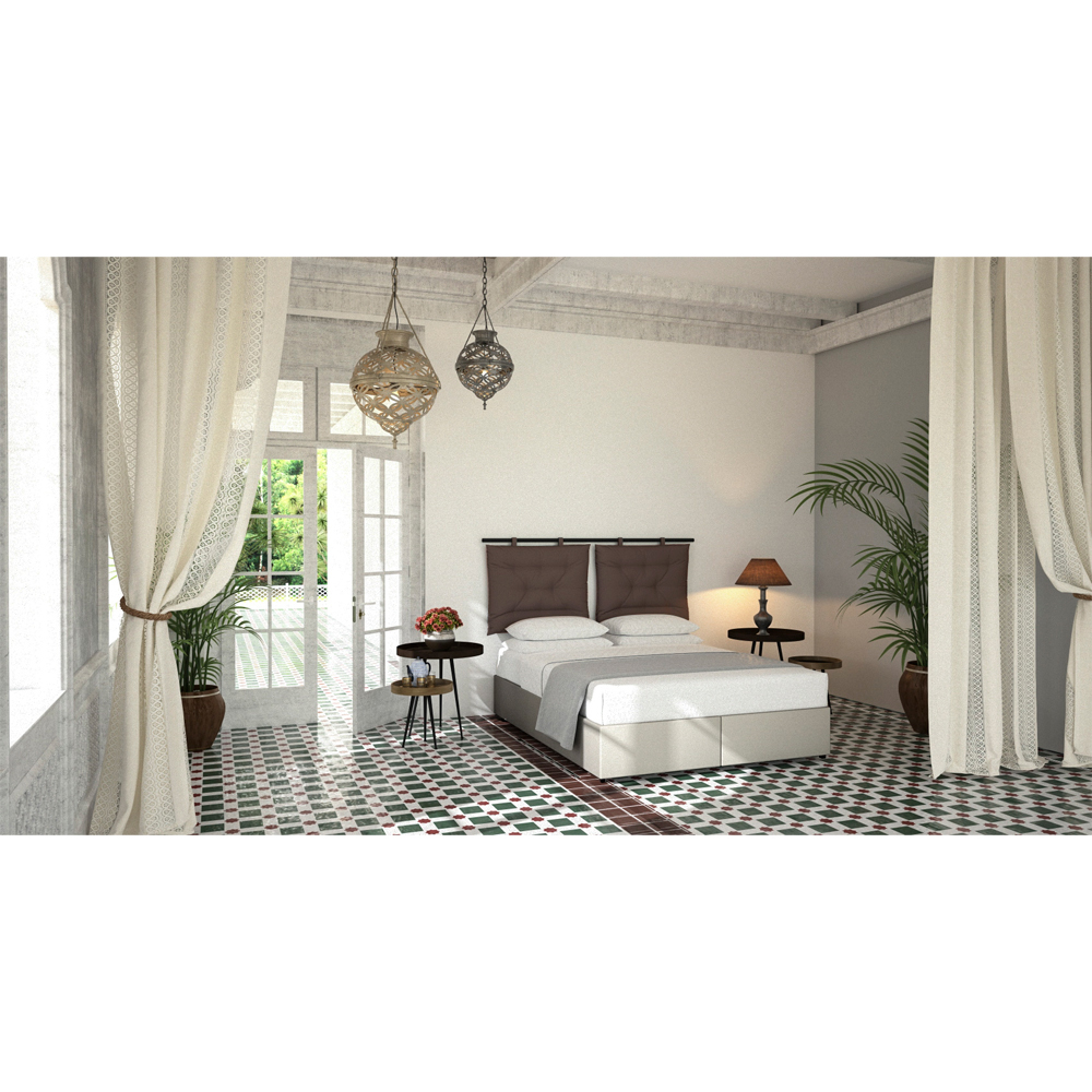 HANG ΜΑΞΙΛΑΡΙ ΚΕΦΑΛΑΡΙΟΥ SET 2ΤΕΜ ΓΚΡΙ ΚΑΦΕ 20-914 70x10x50 - Image 2